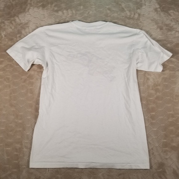 VTG 1986 Northwest Earth Aztec Art Single Stitch Shirt Sz Lg USA Made STAINED - Picture 11 of 12